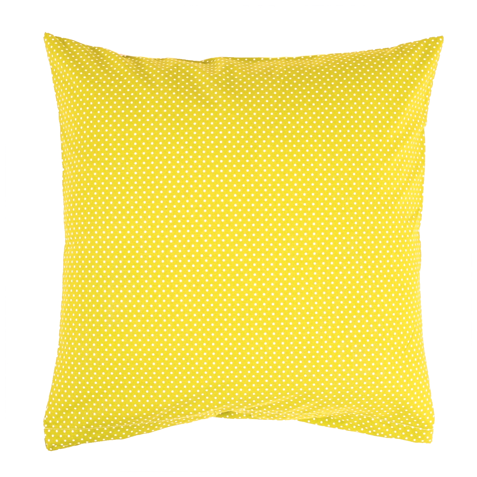 Kissenbezug 30x30 cm Punkte 2 mm-Weiß auf Gelb