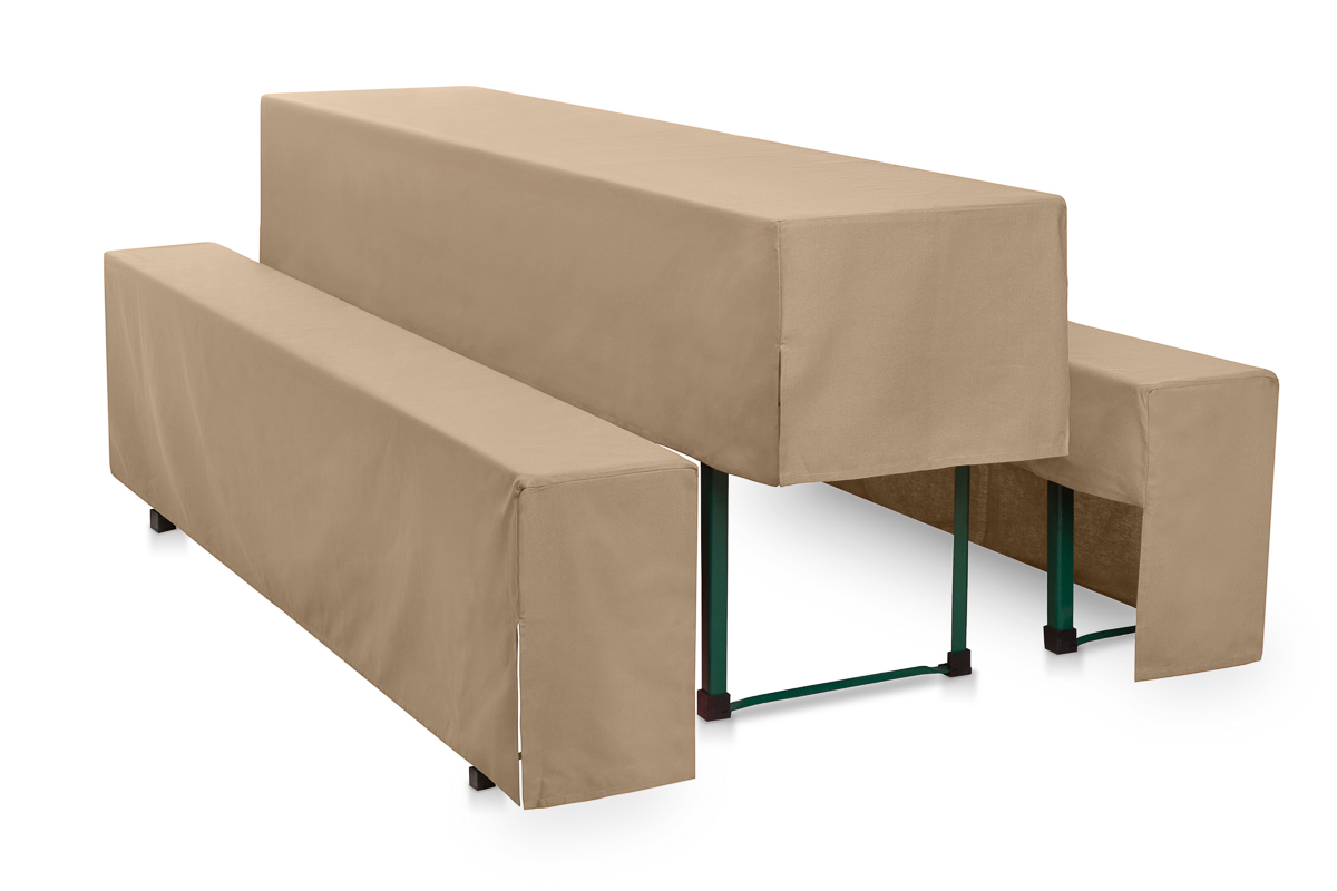 Hussen-Set halblang Polyester-Sand/200x50+2x200x25