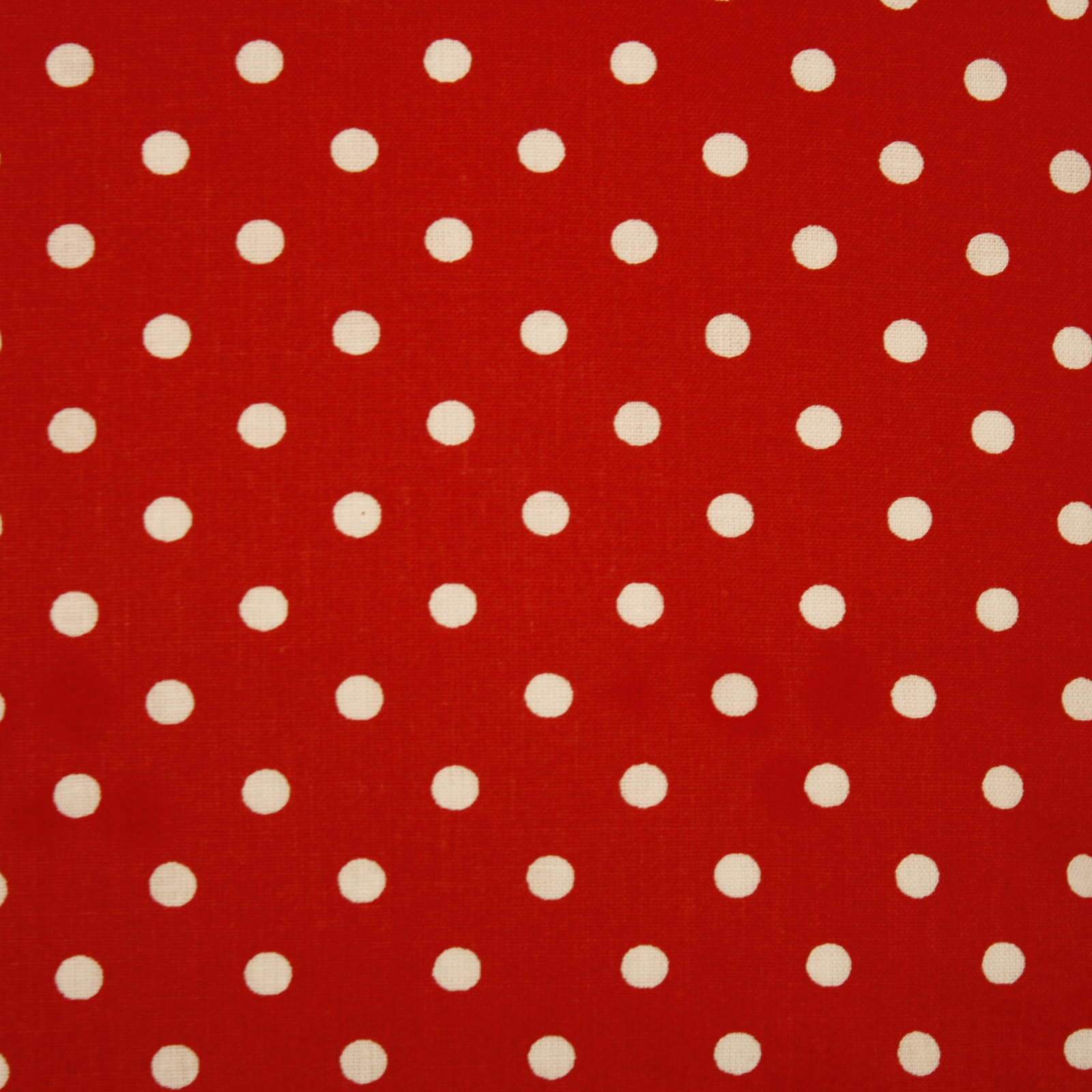 Kissenbezug Punkte 5 mm Weiß auf Rot-50x50 cm