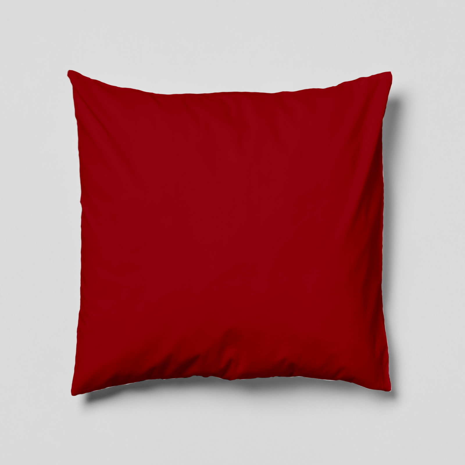 Komplettkissen Polyester-Bordeaux Rot / 50x50 cm