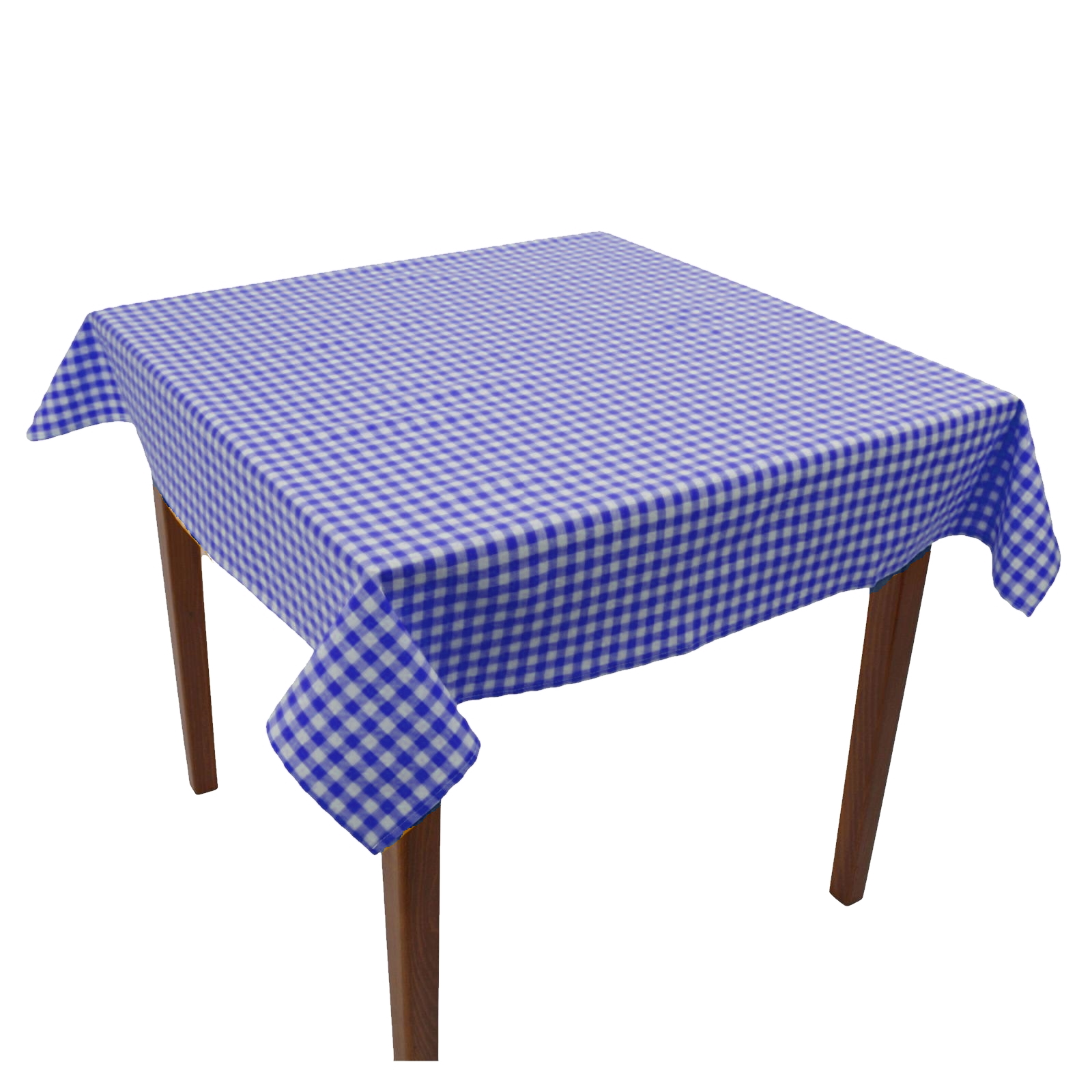 Tischdecke Karo 1x1 cm Blau Baumwolle