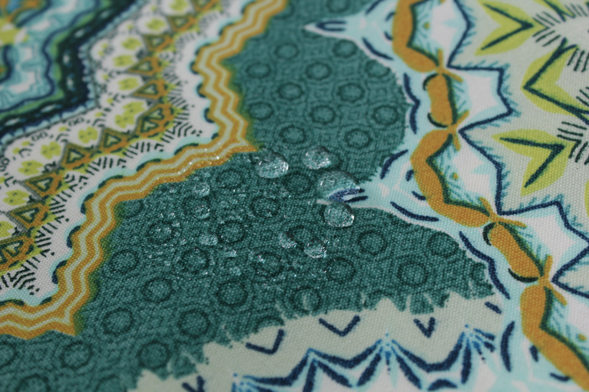 Kissenbezug Mandala Seladon Grün Beschichtet-30x30 cm