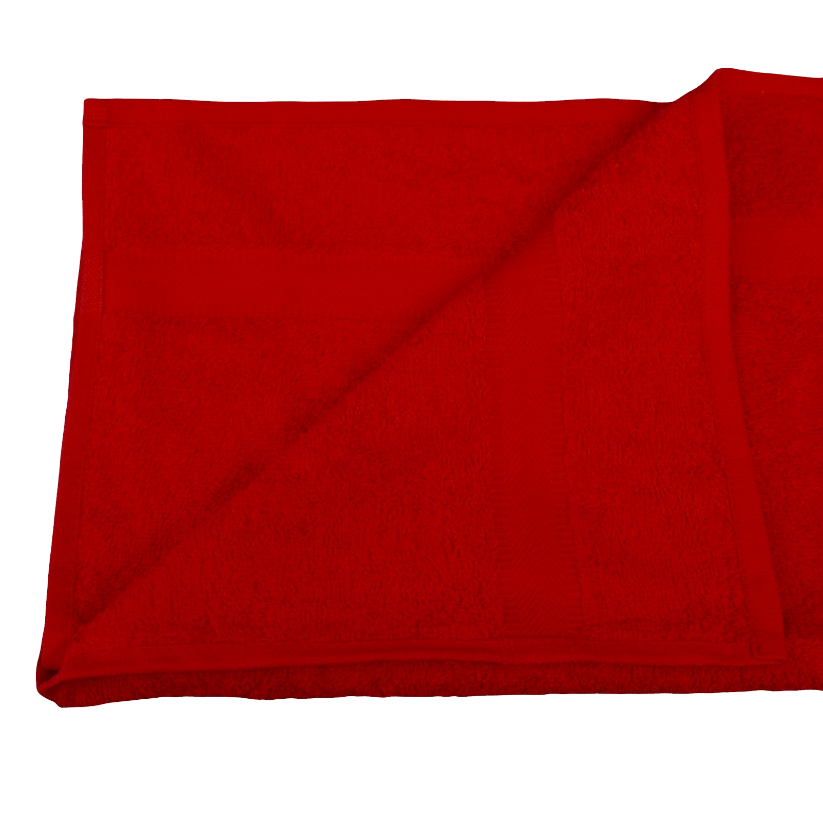 Handtuch 50x100 cm Borte Rot