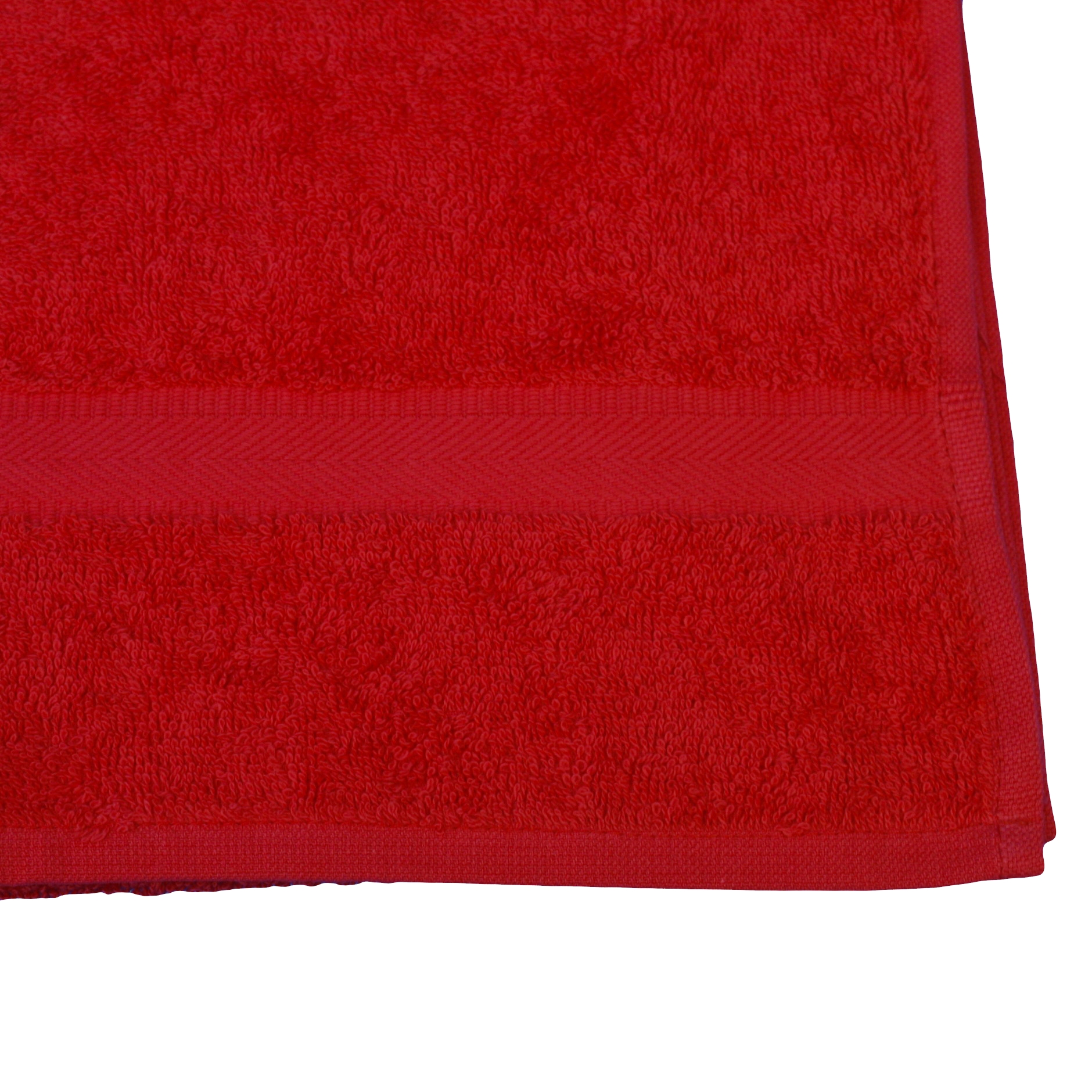 Handtuch 50x100 cm Borte Rot