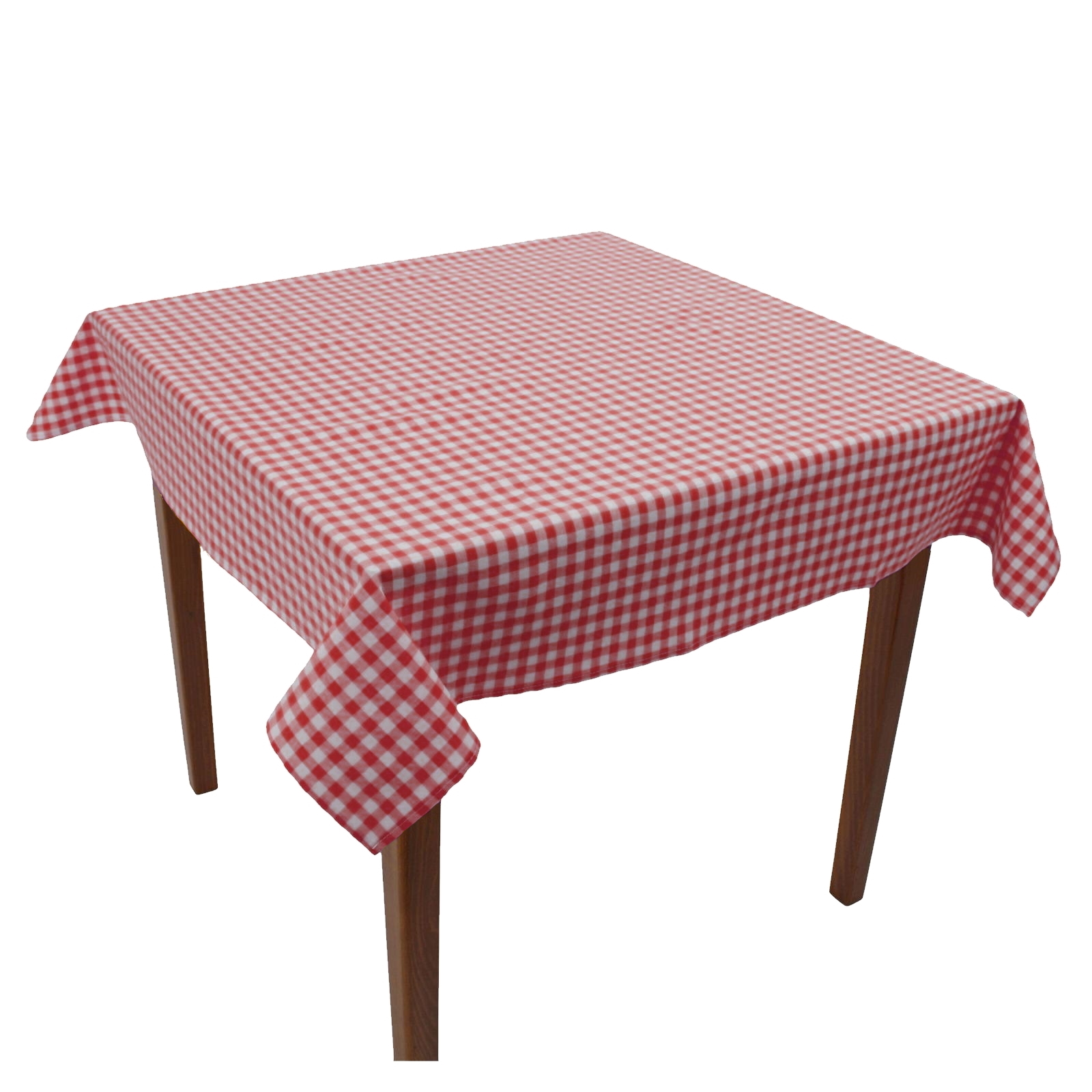 Tischdecke Karo 1x1 cm Rot Baumwolle