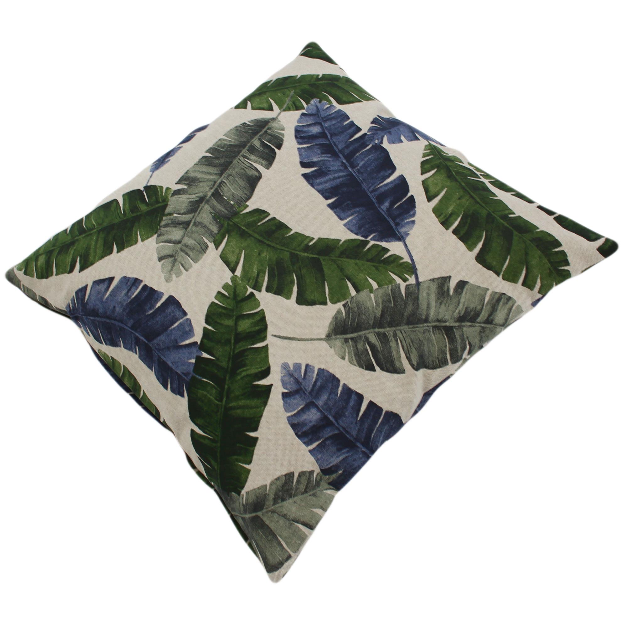 Kissenbezug 50x50 cm Palmen Blätter Half Panama