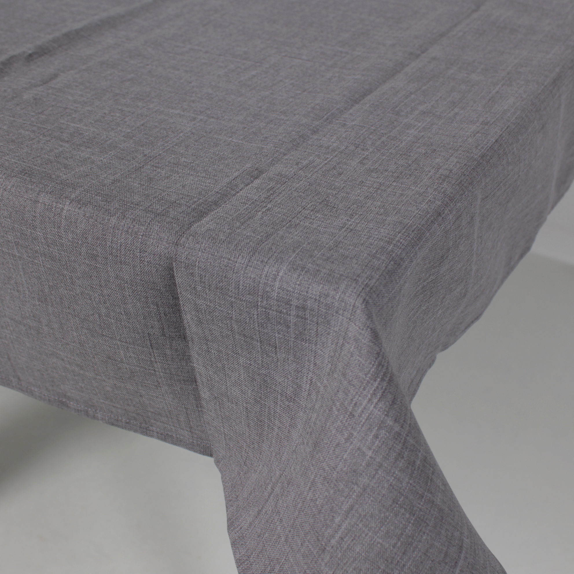 Tischdecke 80x80 cm Grau meliert Polyester