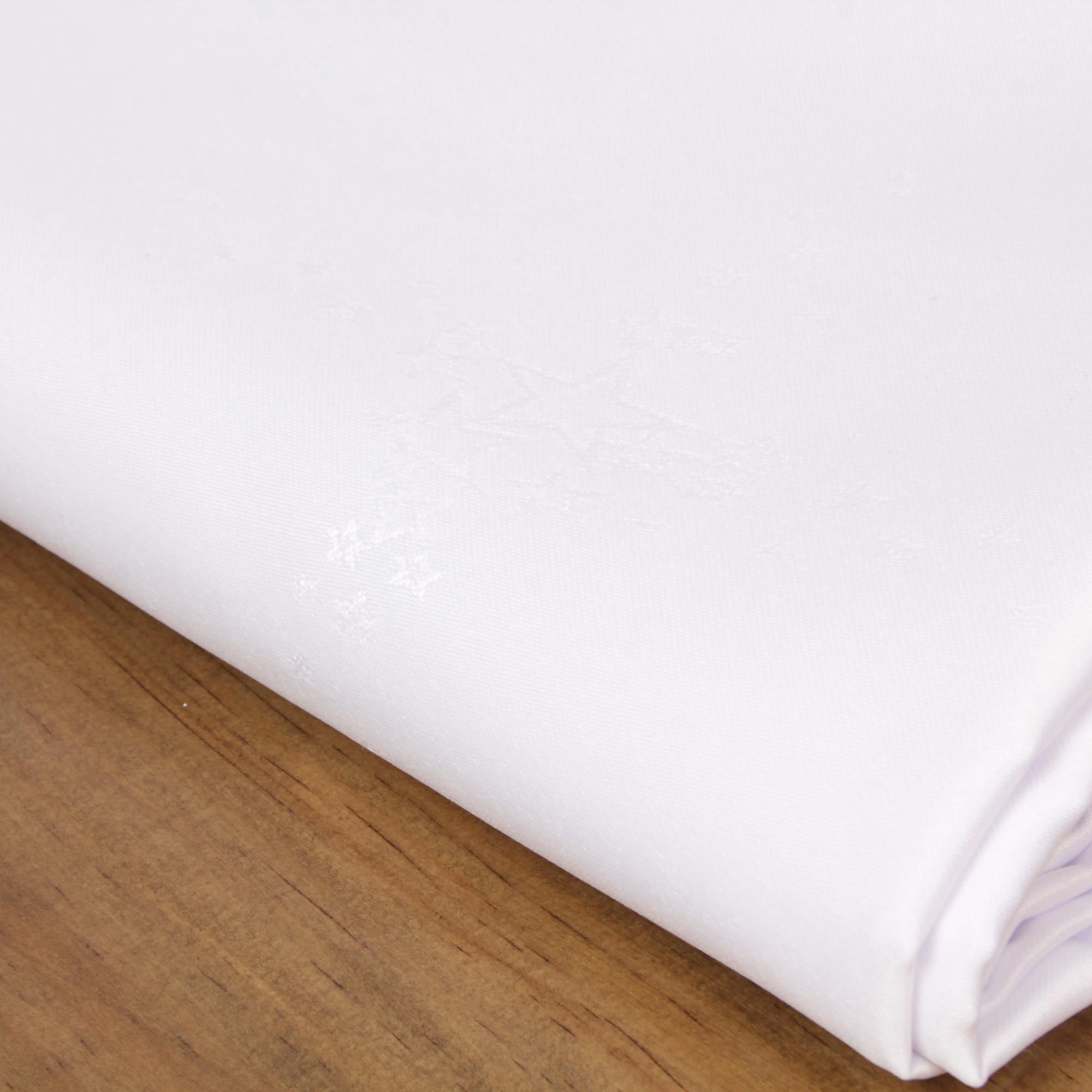 Tischläufer Sterne Weiß Polyester - 45x145 cm
