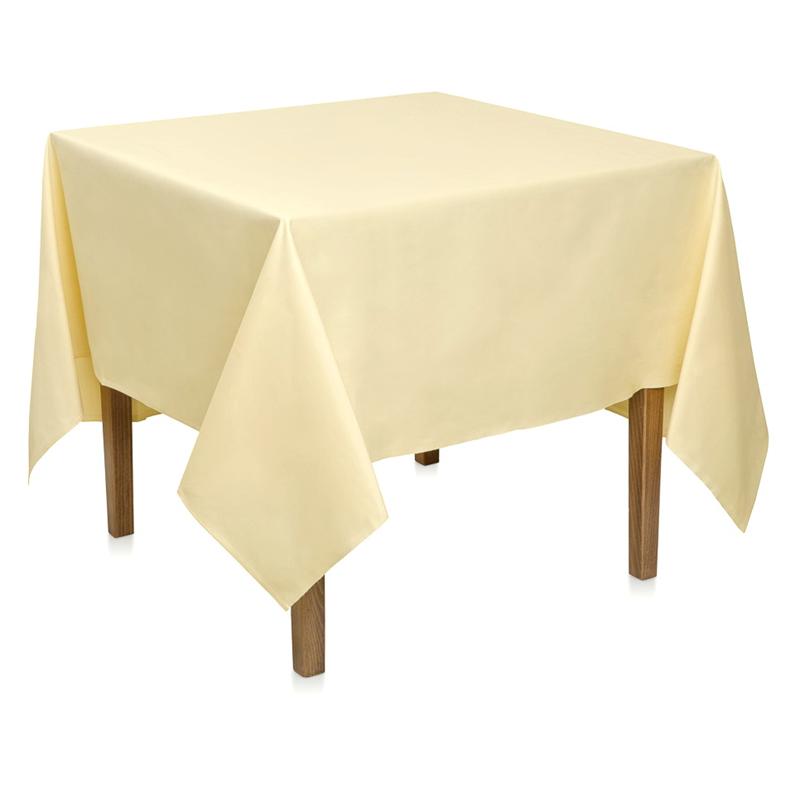 Damast Tischdecke 160x160 cm Gold Baumwolle