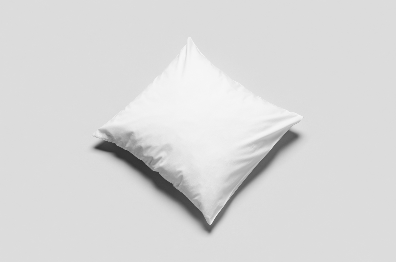 Komplettkissen Baumwolle Linon-Weiß / 30x30 cm