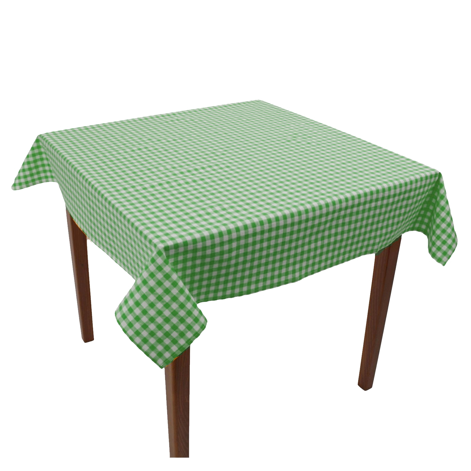 Tischdecke Karo 1x1 cm Grün Baumwolle